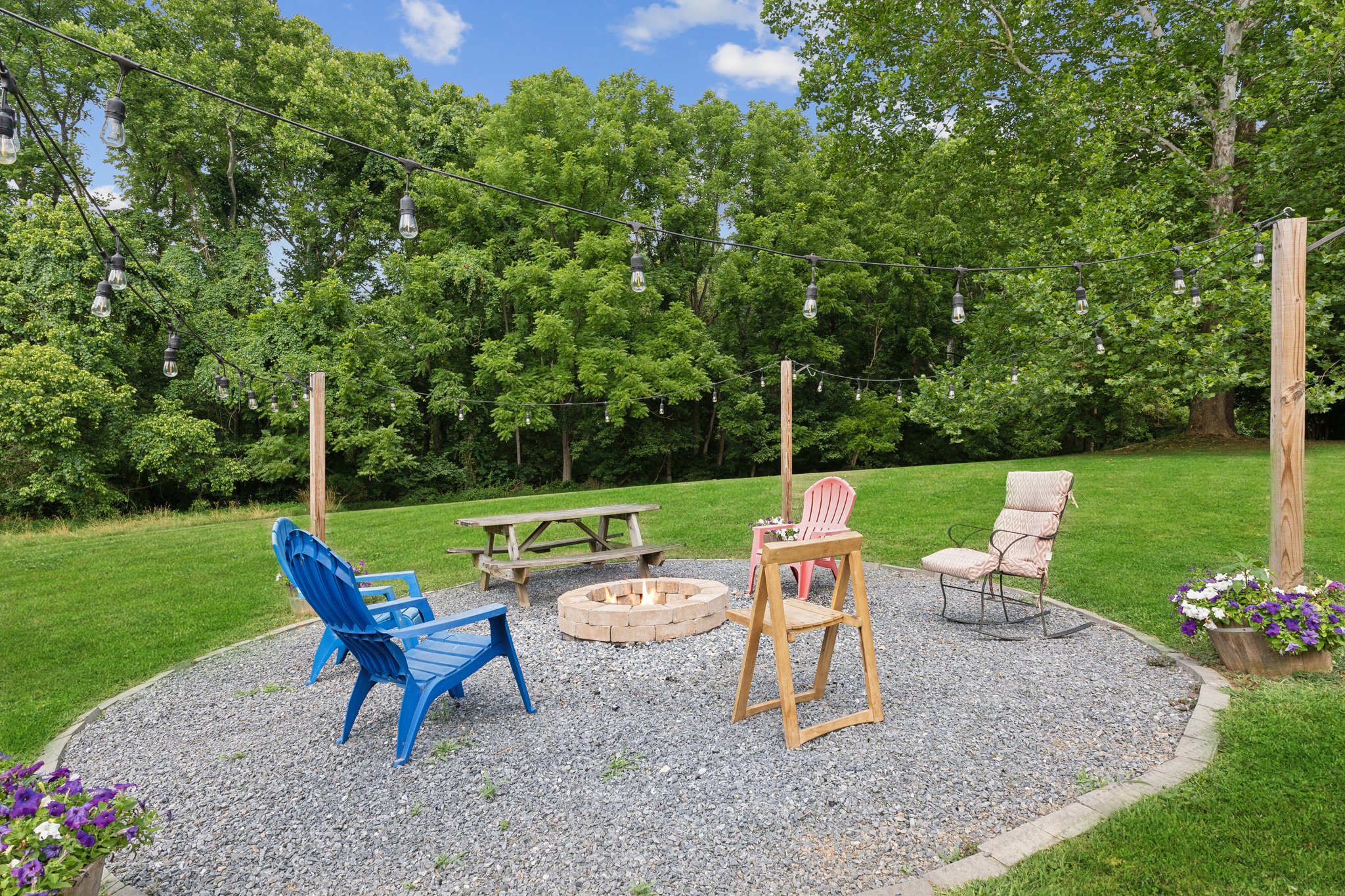 Fire Pit With Lighting