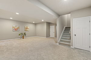 Family Room in Basement