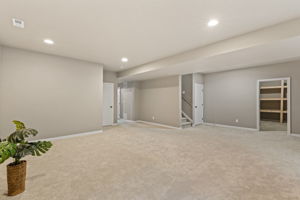Family Room in Basement