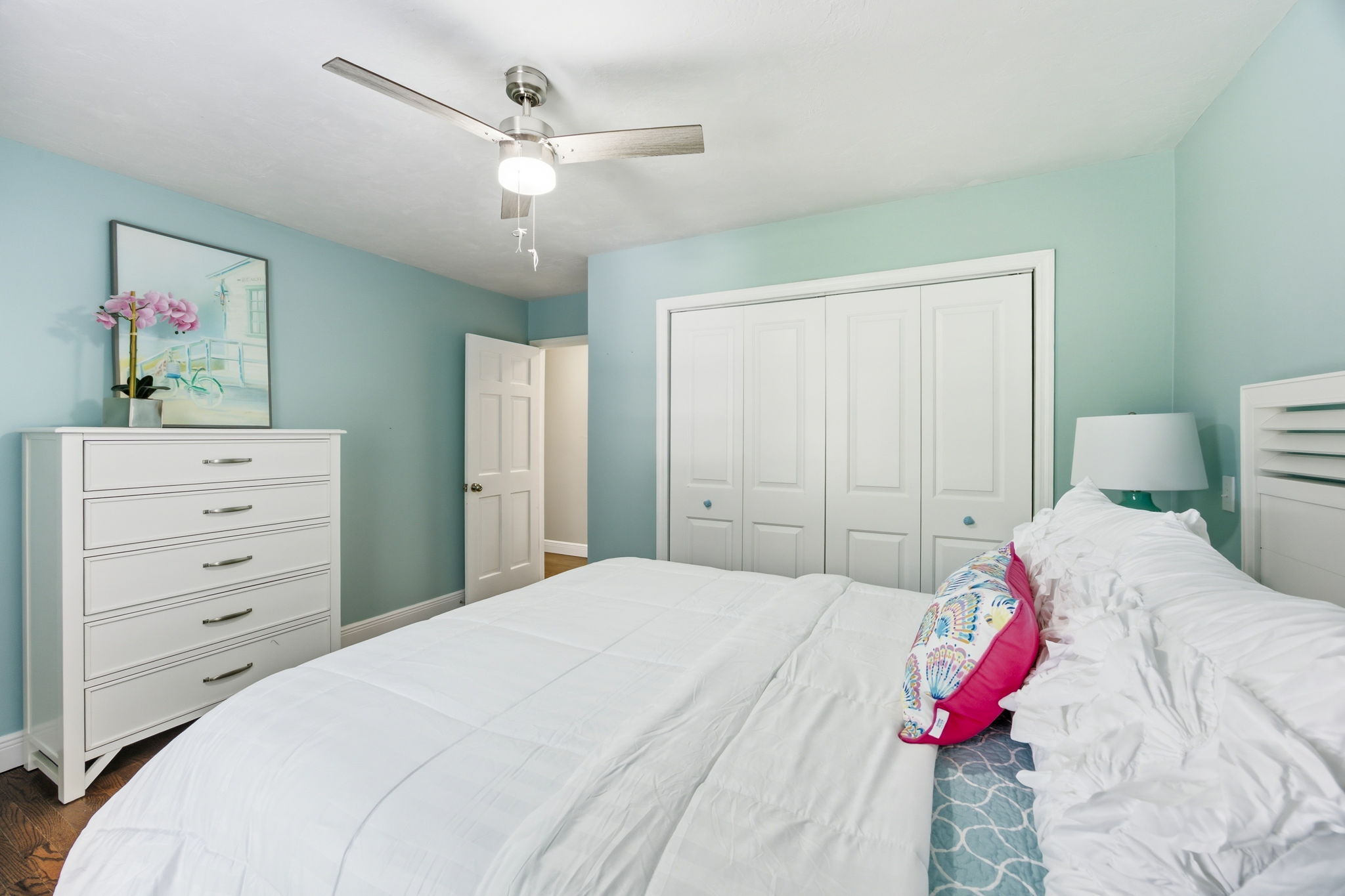 … with ample closet space and room for guests to settle in comfortably