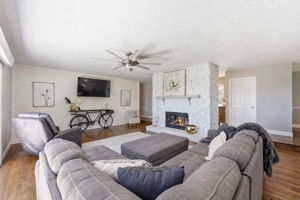 The open layout keeps kitchen, living and waterfront views naturally connected for everyday ease