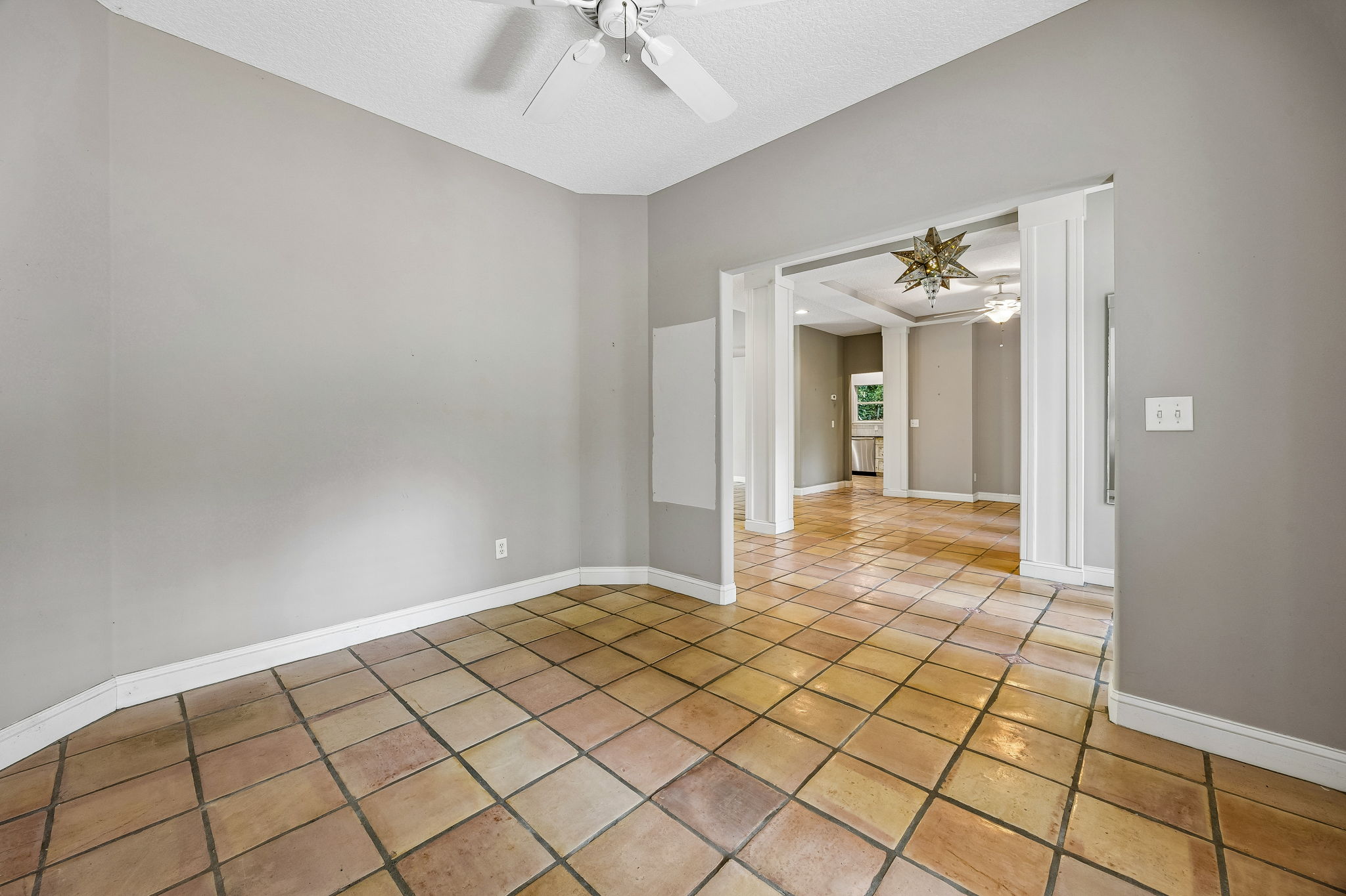 View from Office/Den into the Foyer and Dining Room