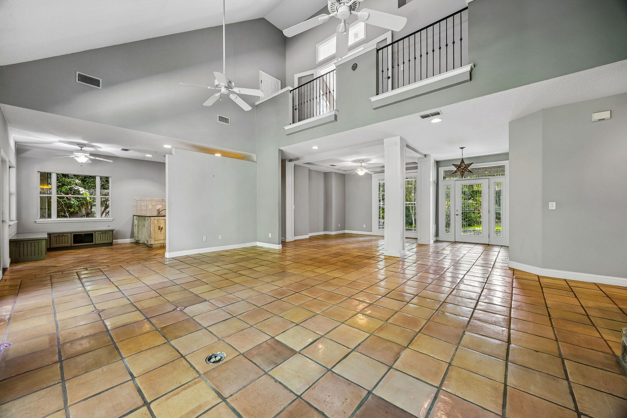 Great Room with upstairs bedrooms above
