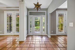 Entrance with Terra Cotta Tiles