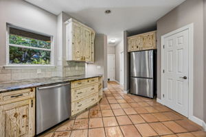 Kitchen with walk-in pantry