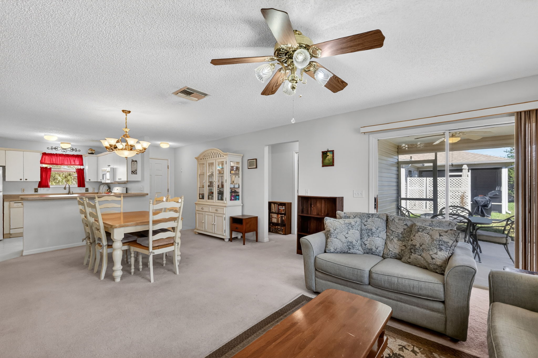 Kitchen Dining, and Living Room