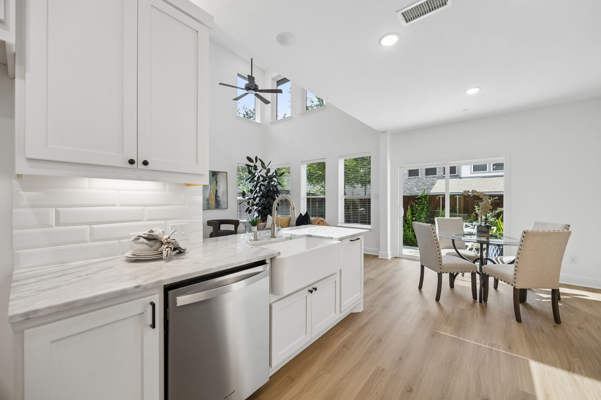 Under and ABOVE cabinet lighting