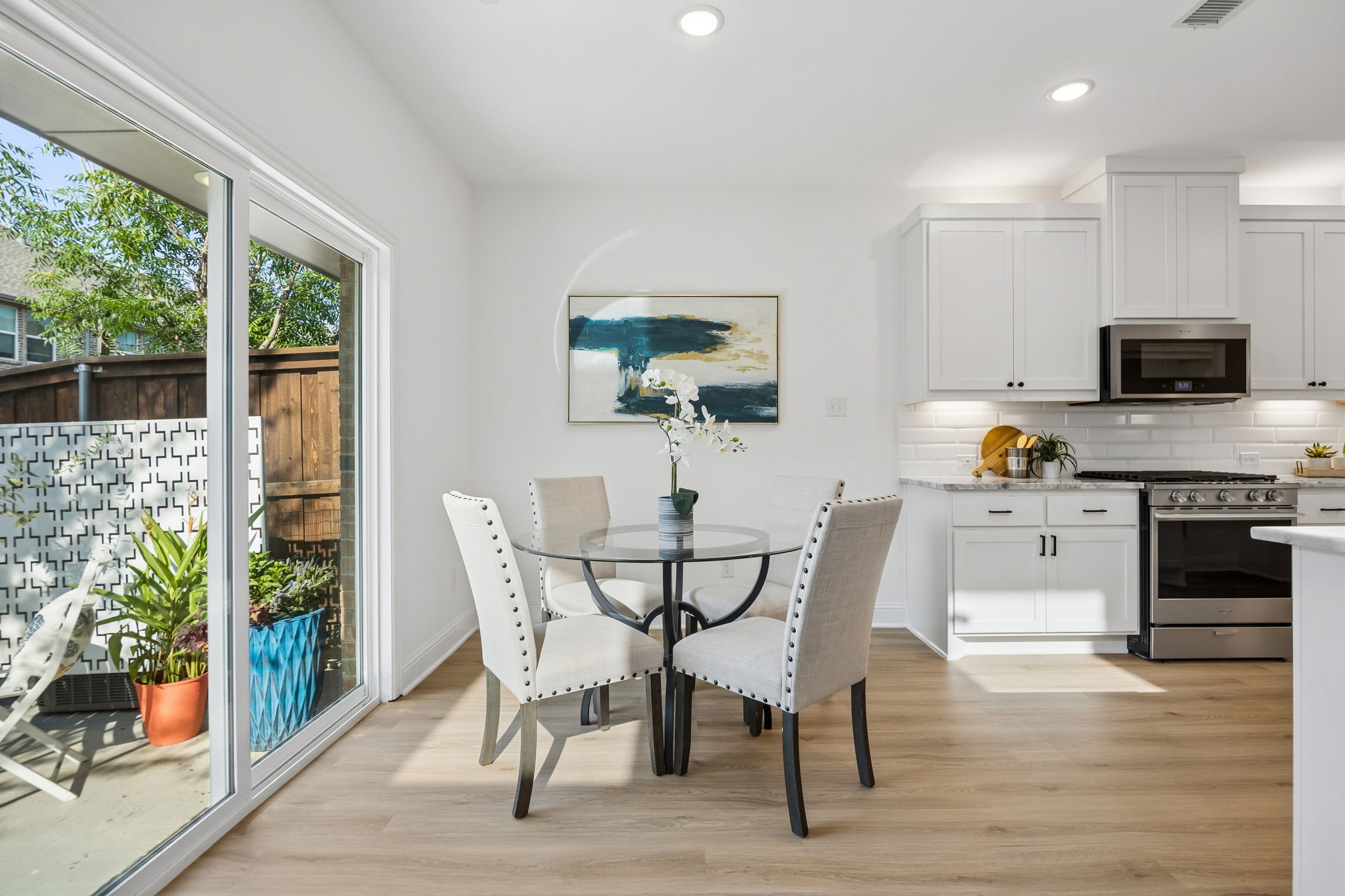 Seamless flow from indoors to out