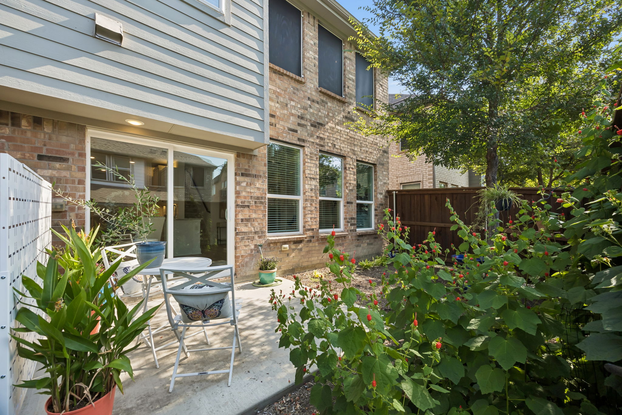 Easy care backyard
