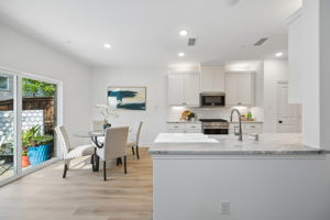 Beautiful Flow from kitchen to living