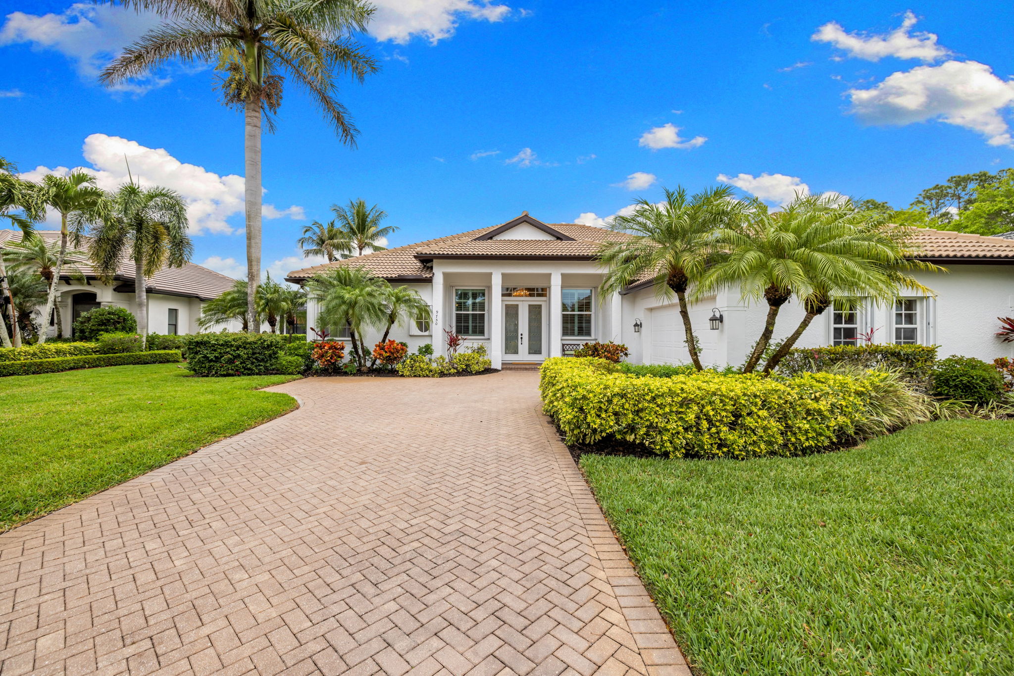 Front Exterior/Oversized Driveway