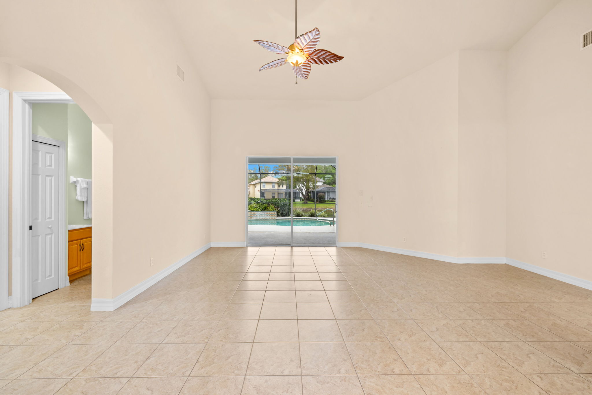 Living Room View to Pool