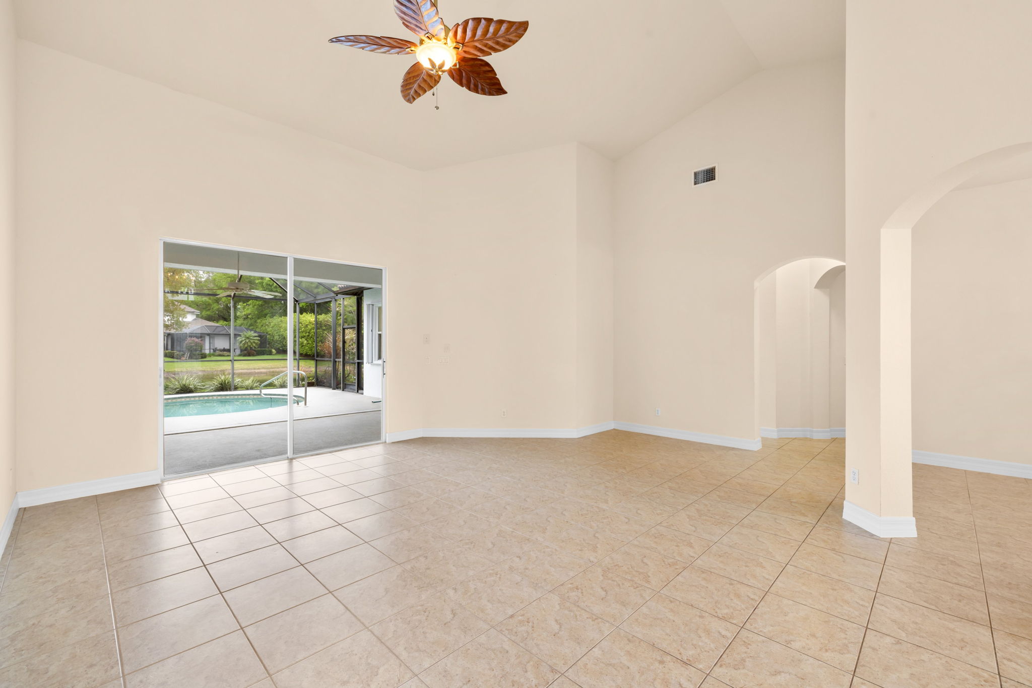 Living Room View to Pool