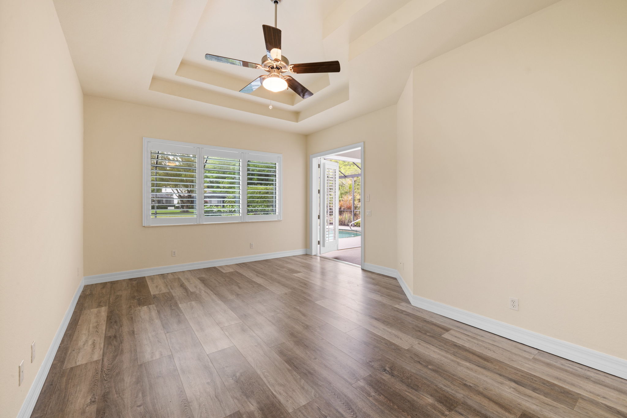 Primary French Doors to Pool