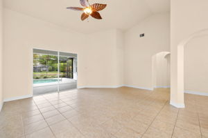 Living Room View to Pool