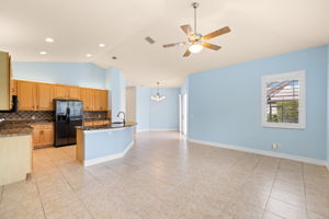 Open Kitchen/Family Room/Dining Area