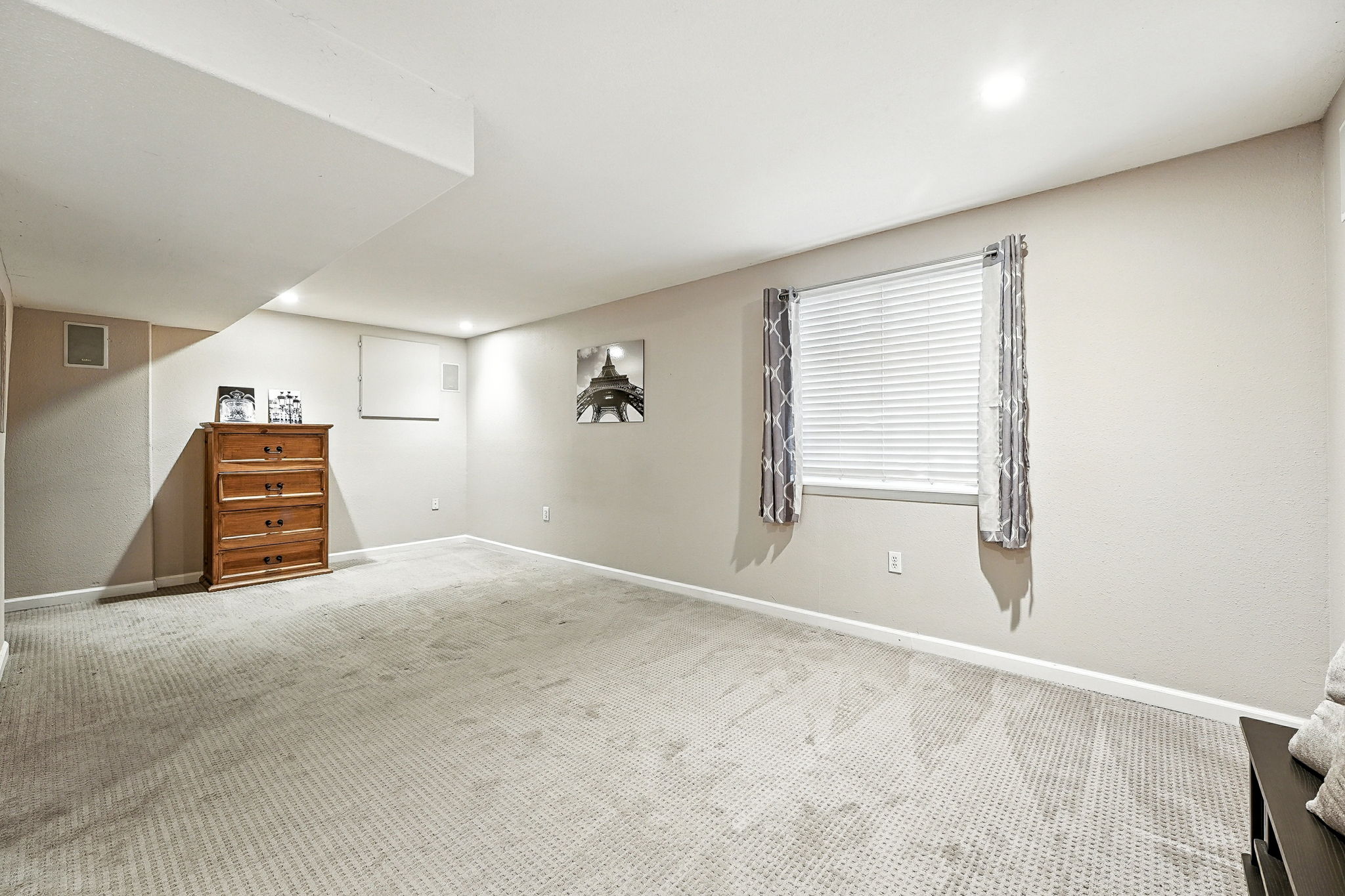 Basement Bedroom with Egress Windows