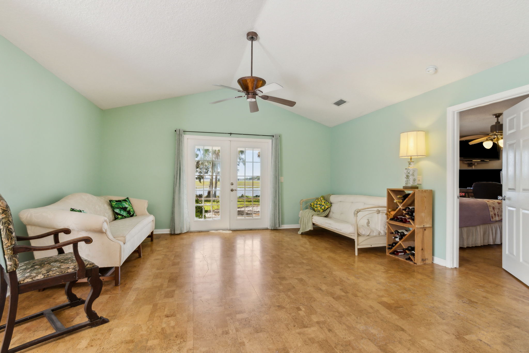 French Door Access to Screen Porch and the Waterfront