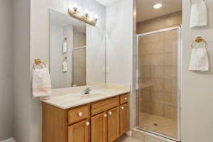 Second Bathroom with Tiled Shower