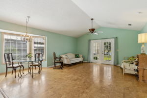 Cork Floors and Vaulted Ceiling