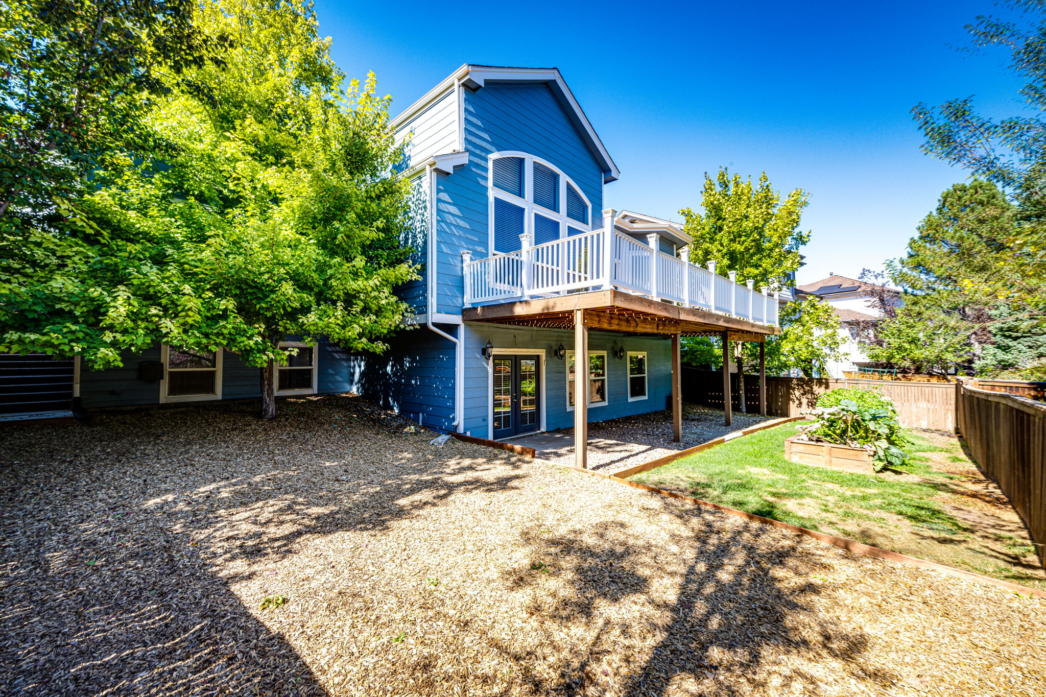 Backyard has a privacy fence all around!