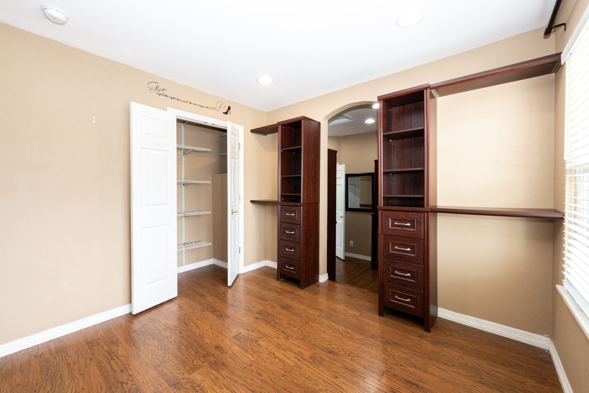 Primary bedroom closet