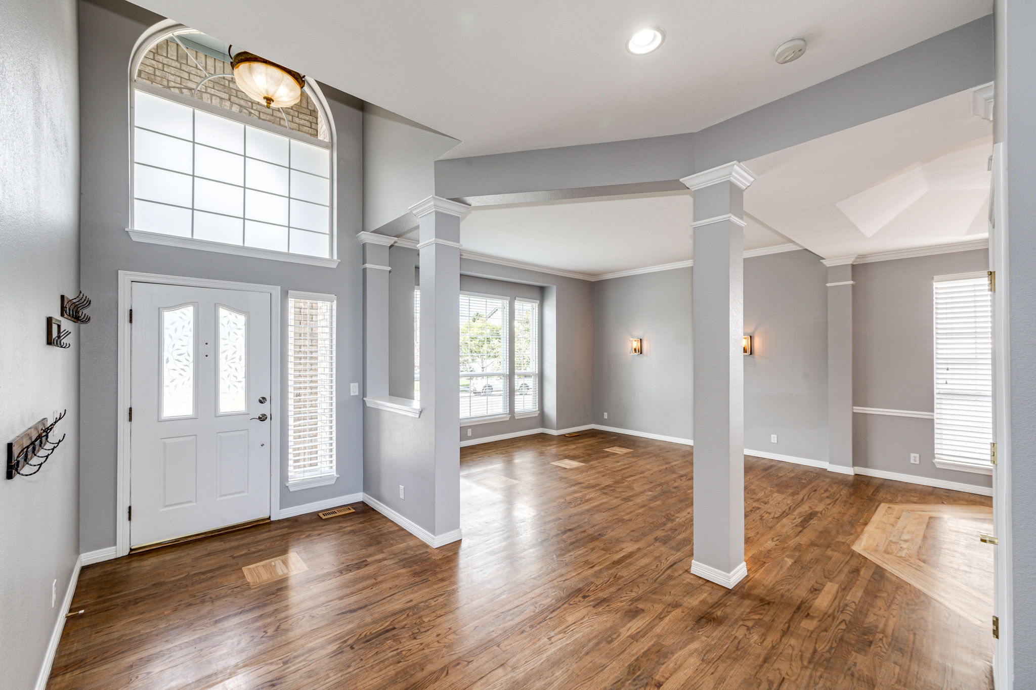 Front entry area & living room