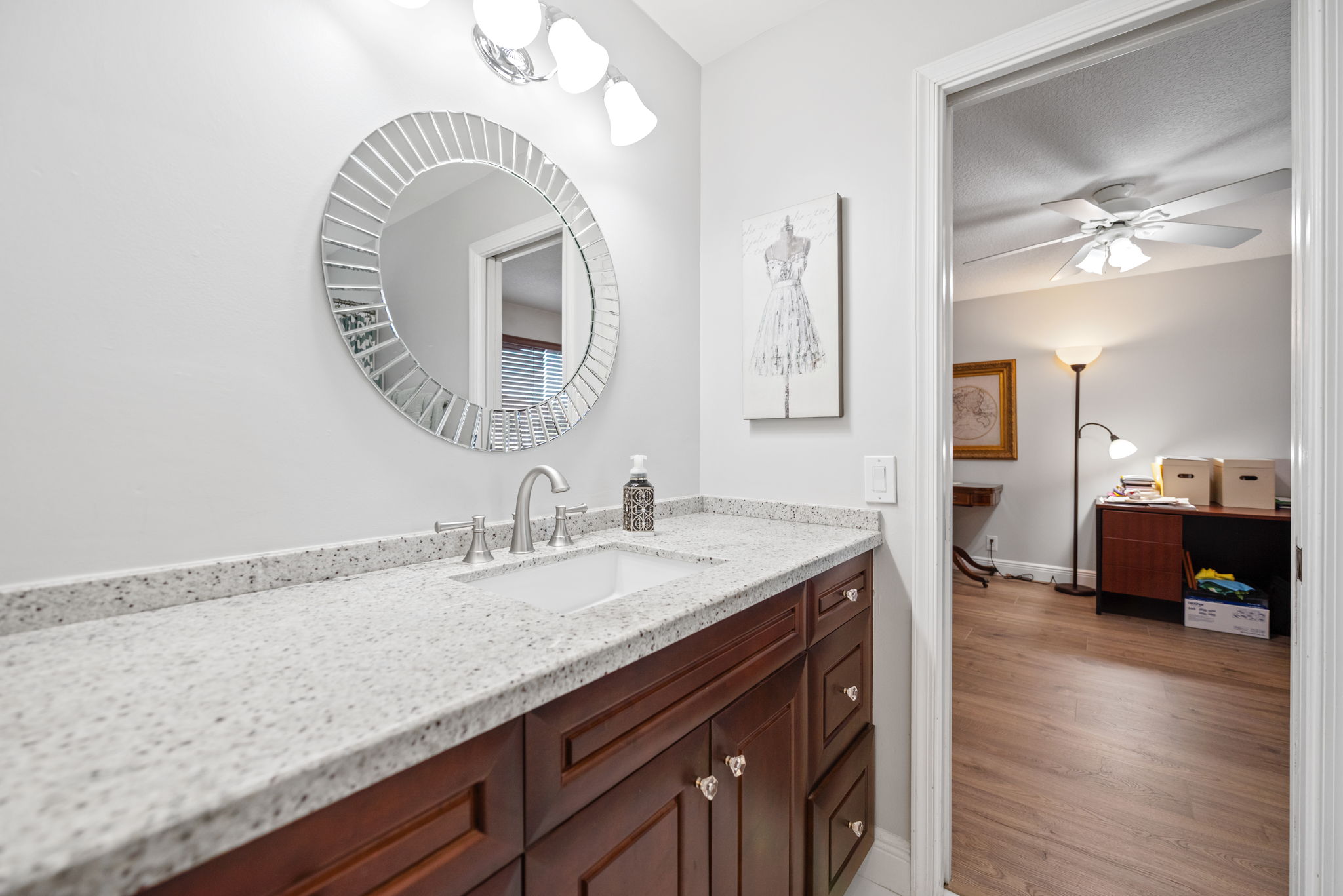 The Jack-n-Jill bathroom