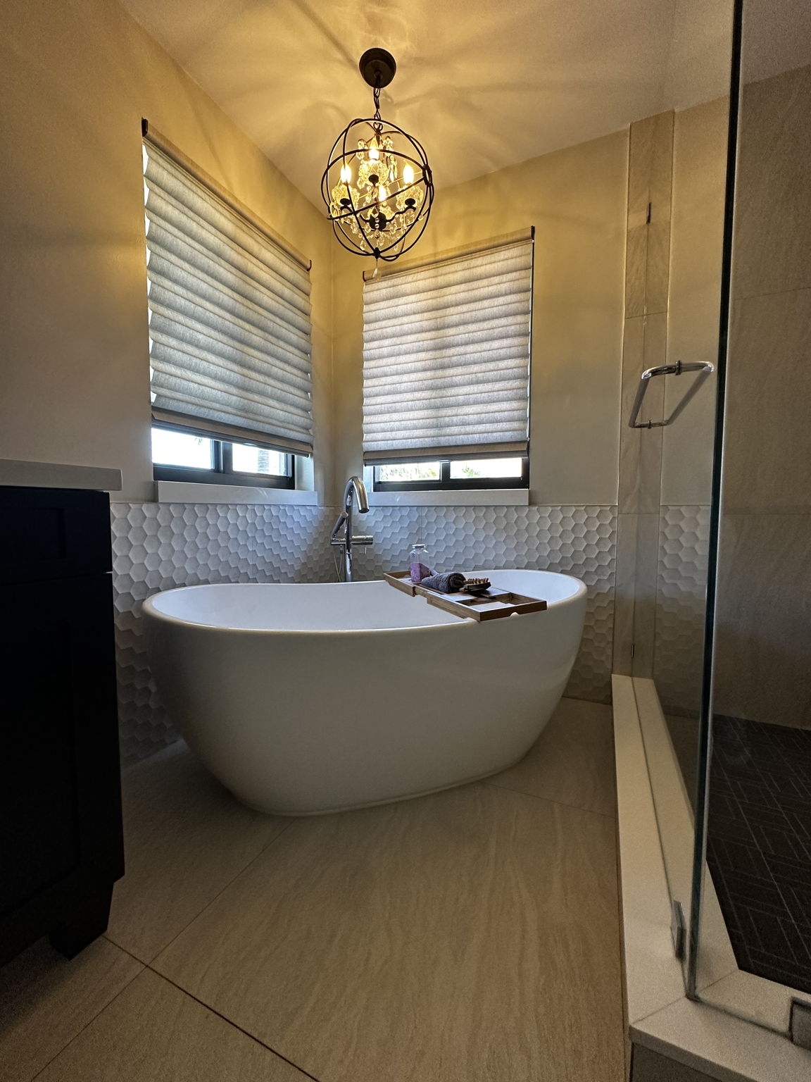 How about a little mood lighting for your tub soak?