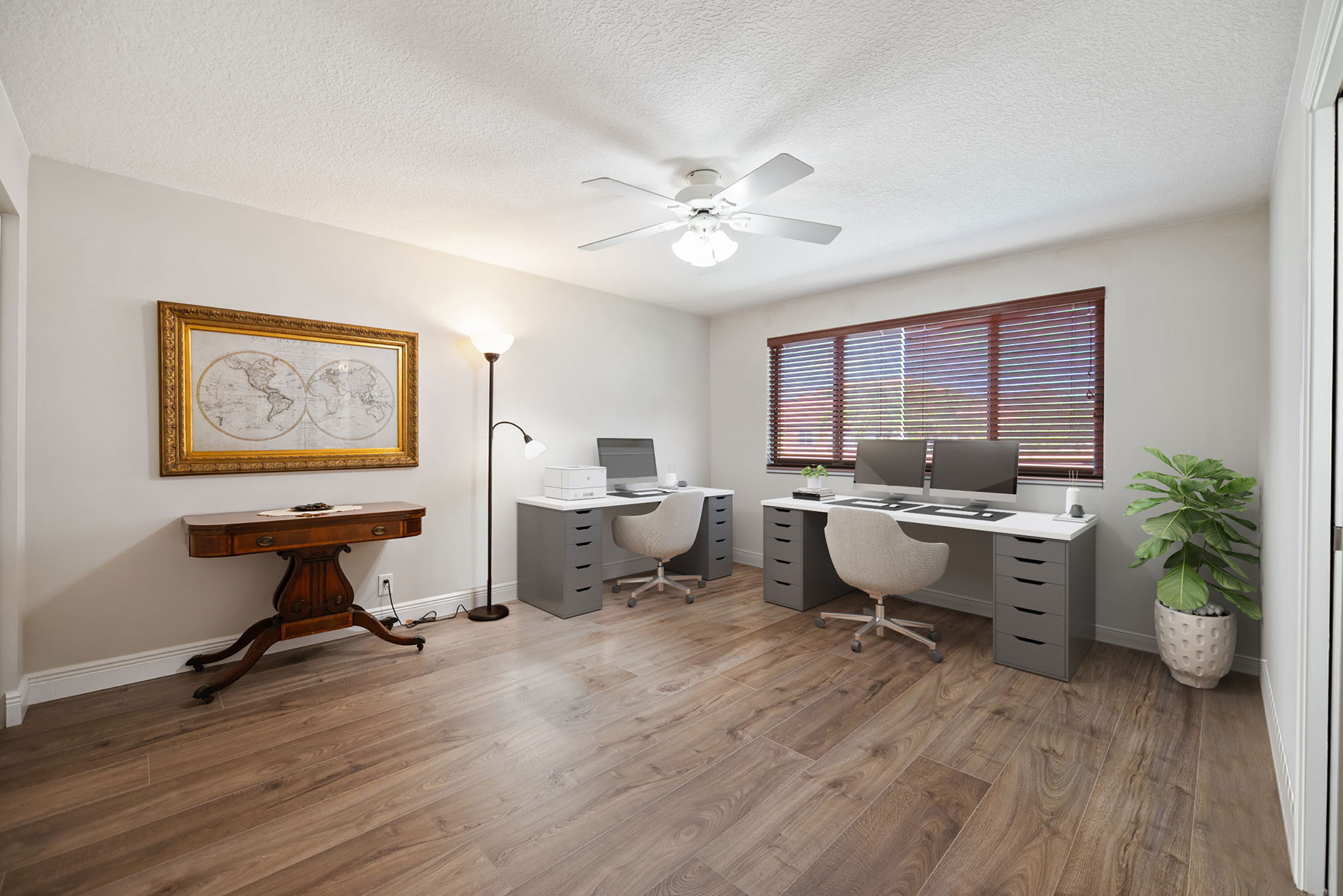 The other Jack-n-Jill bedroom currently used as an office