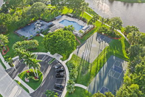 Yep...that's a pickleball court and basketball court to the right, community pool center, and a kids play park to the left.