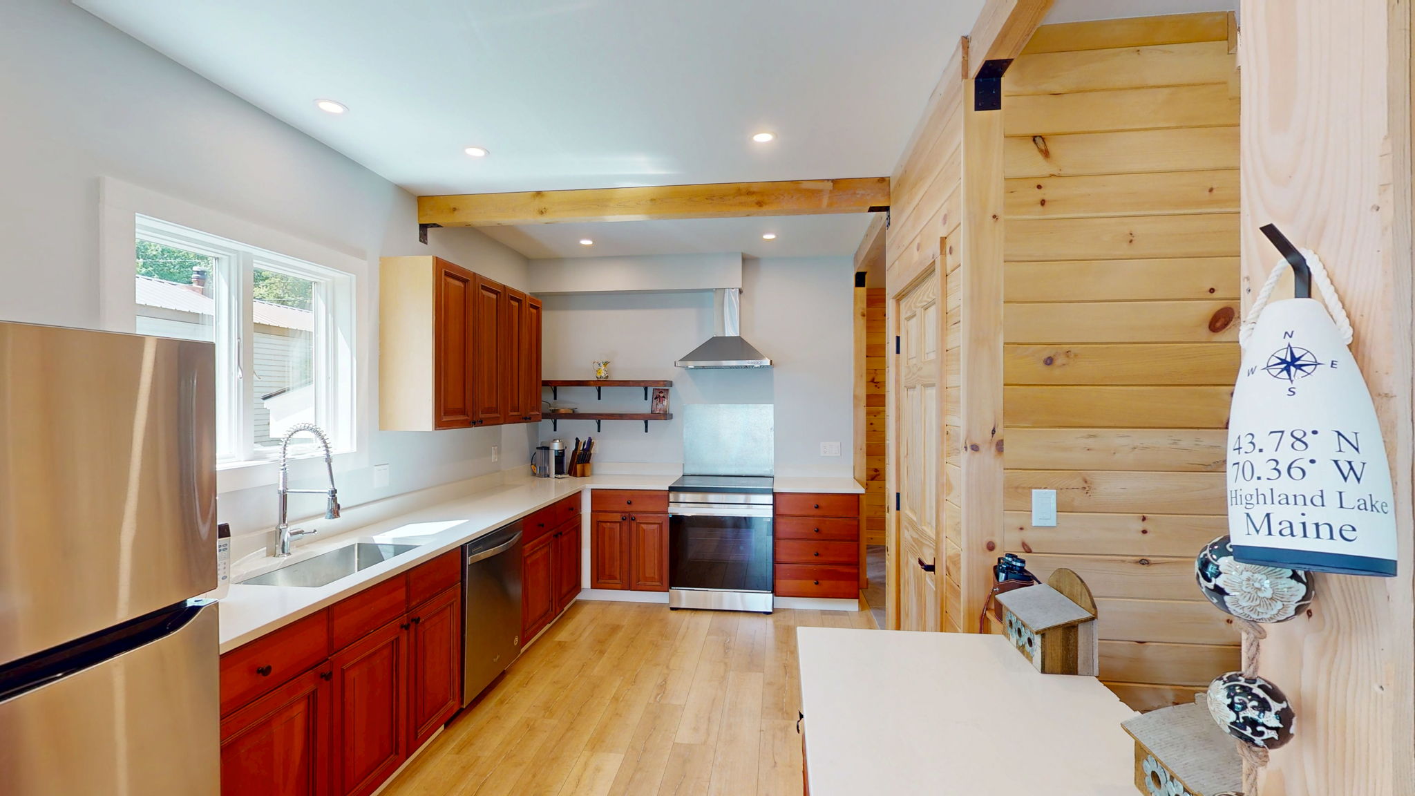 Kitchen with quartz countertops