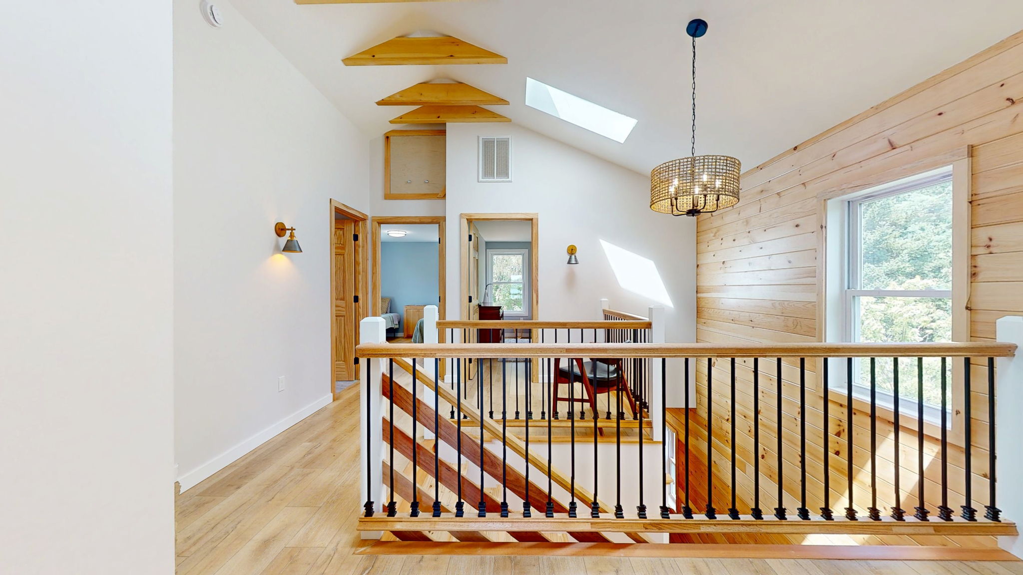 Tongue and groove pine accents