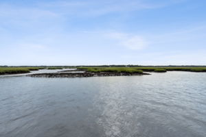 Water view from the floating dock