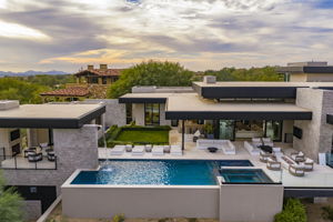 Elevated back-of-property view