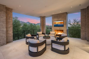 Gazebo with fireplace