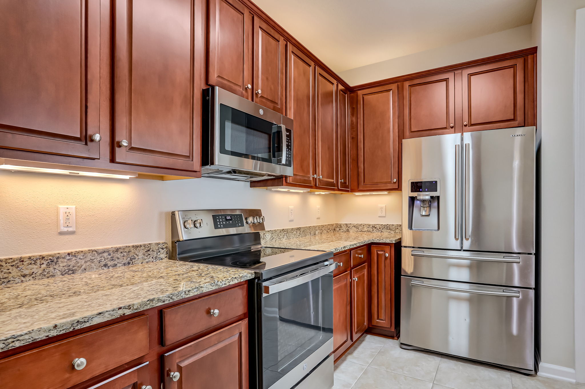 Kitchen with stainless appliances