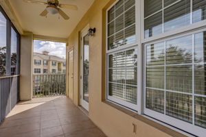 Balcony with Faux Tile Flooring