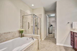 Primary Bathroom with Garden Tub & Separate Shower