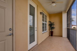 Balcony with Faux Tile Flooring