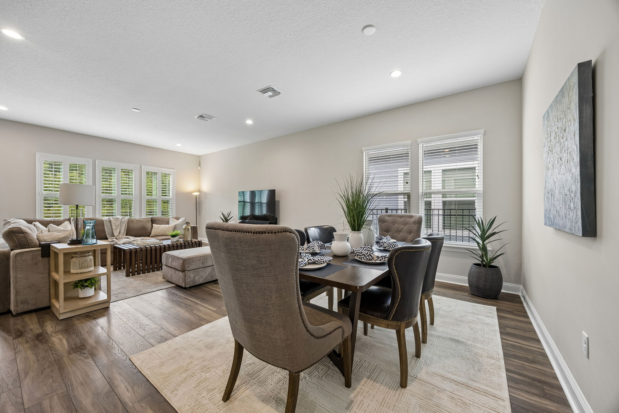 Dining Room Opens to Great Room
