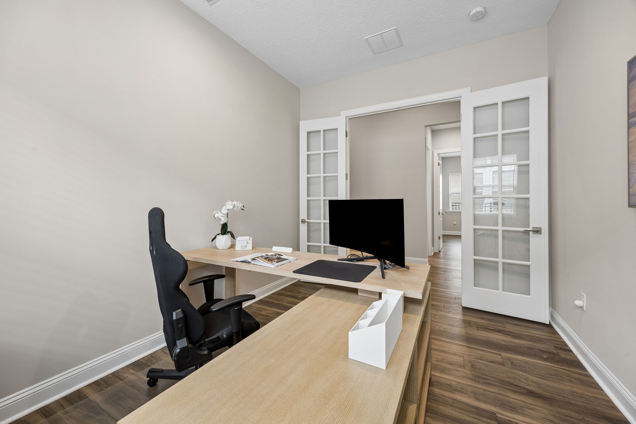 Office with French Doors