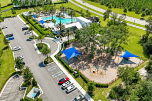 Aerial View of Pool & Playground