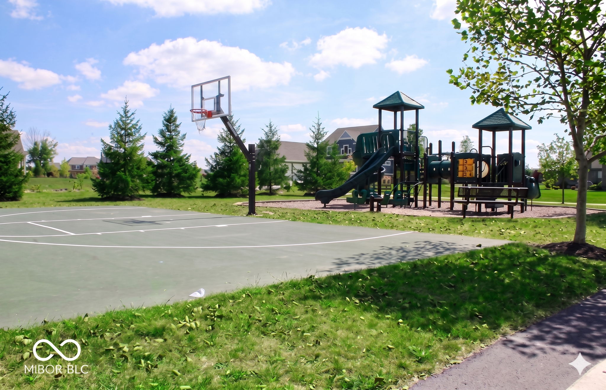 Community Amenities Outdoor Court and Playground Area