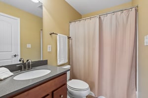 Full Bathroom attached to Bedroom 3 and opens to Hallway