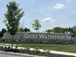 Geist Waterfront Park only moments away with walking trails