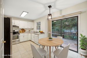 Kitchen and Breakfast Area with access to Deck