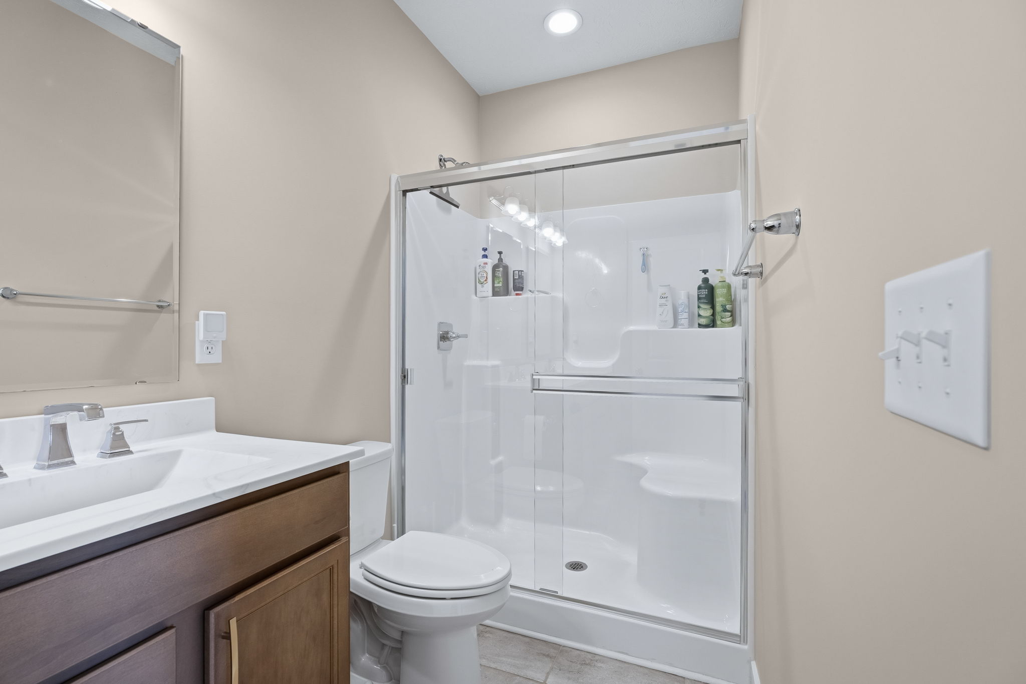 Stand Shower in Primary Bathroom