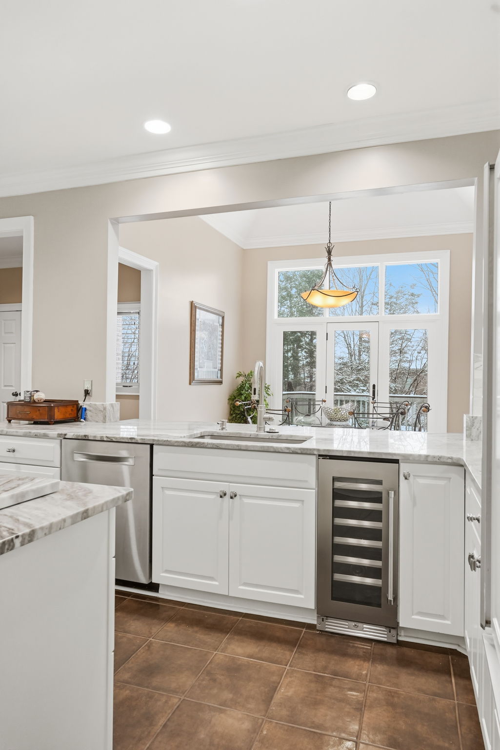 Kitchen Open to Breakfast Area