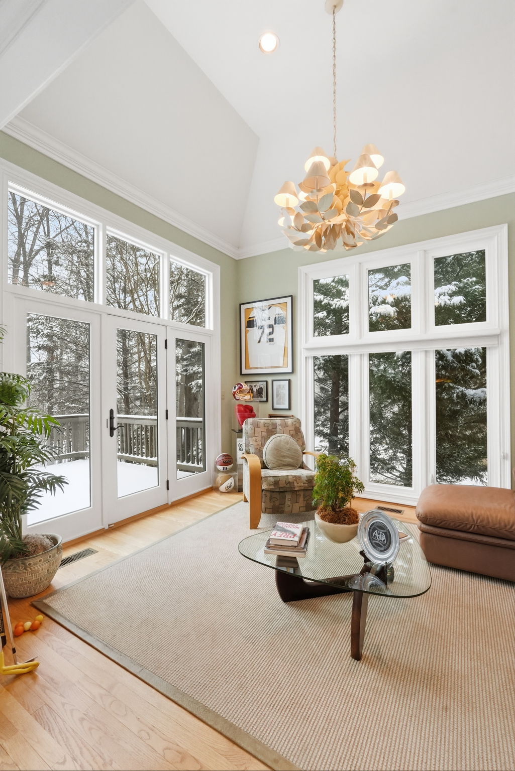 Sunroom with Access to Rear Deck